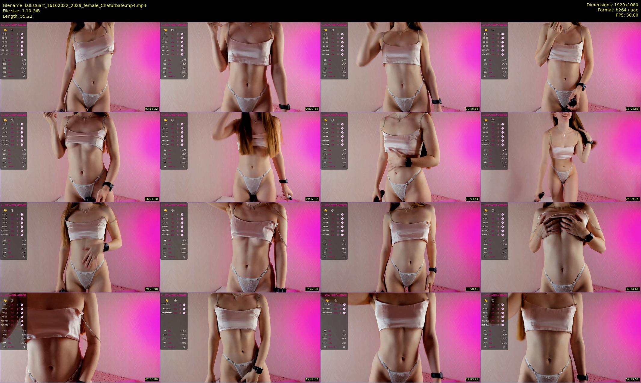 lallistuart — 56 minute Chaturbate female cam show recording, 1080p, Oct 16, 2022