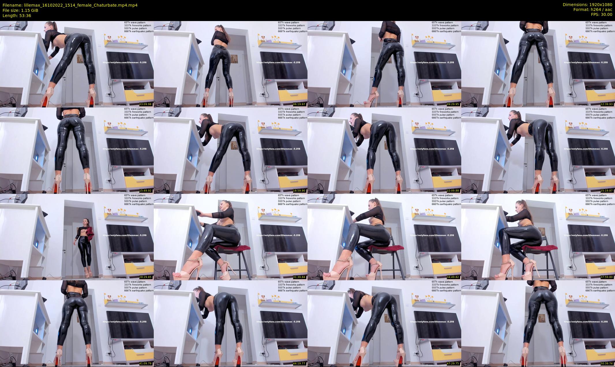 lillemax — 54 minute Chaturbate female cam show recording, 1080p, Oct 16, 2022