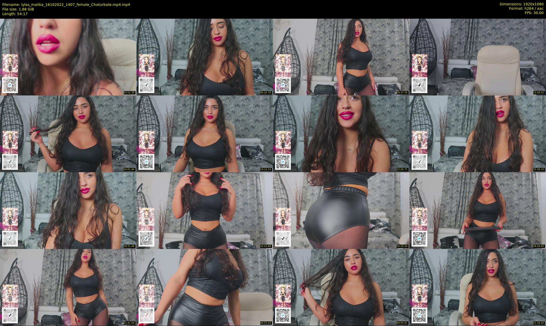 lylas_malika — 55 minute Chaturbate female cam show recording, 1080p, Oct 16, 2022