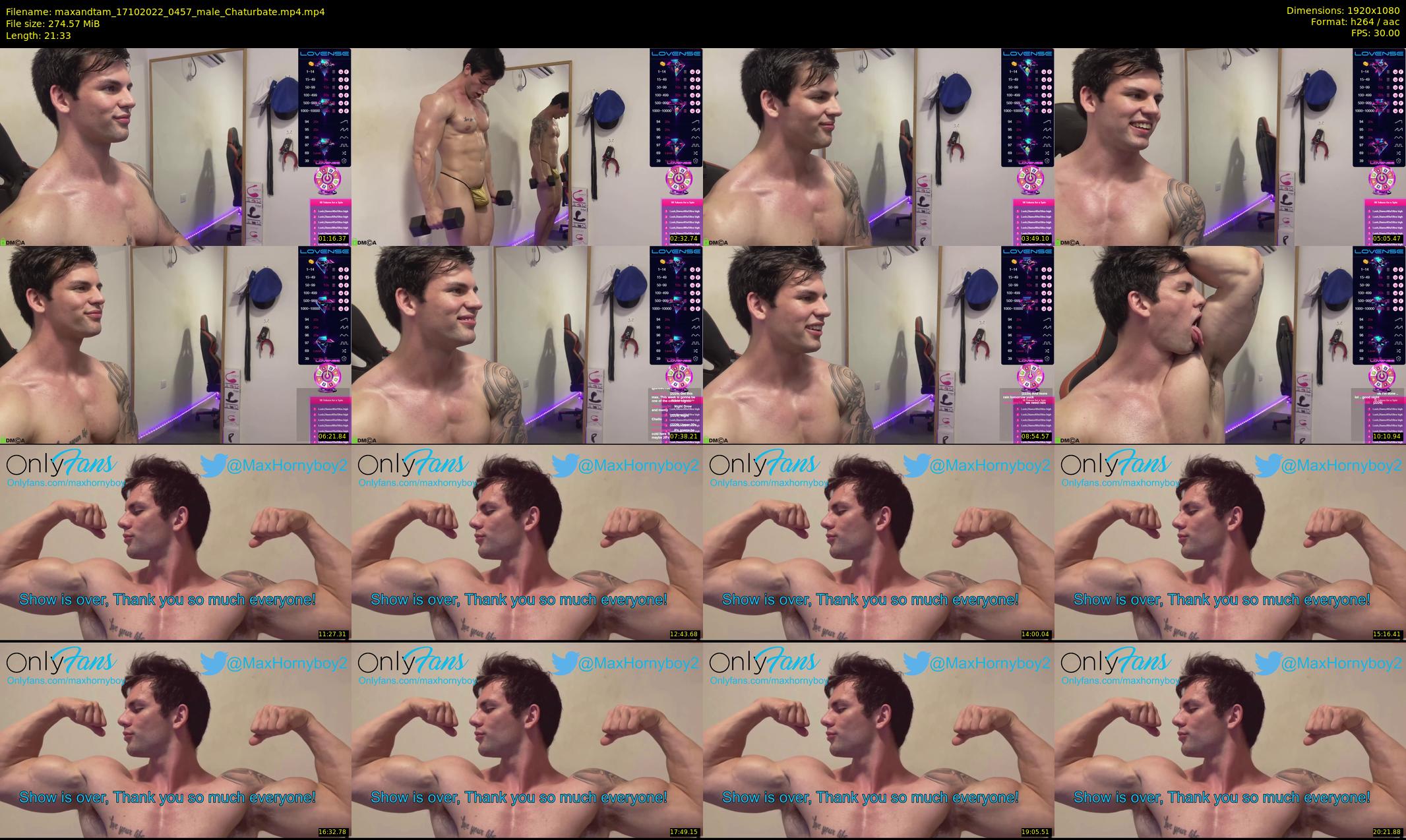 maxandtam — 22 minute Chaturbate couple cam show recording, 1080p, Oct 17, 2022