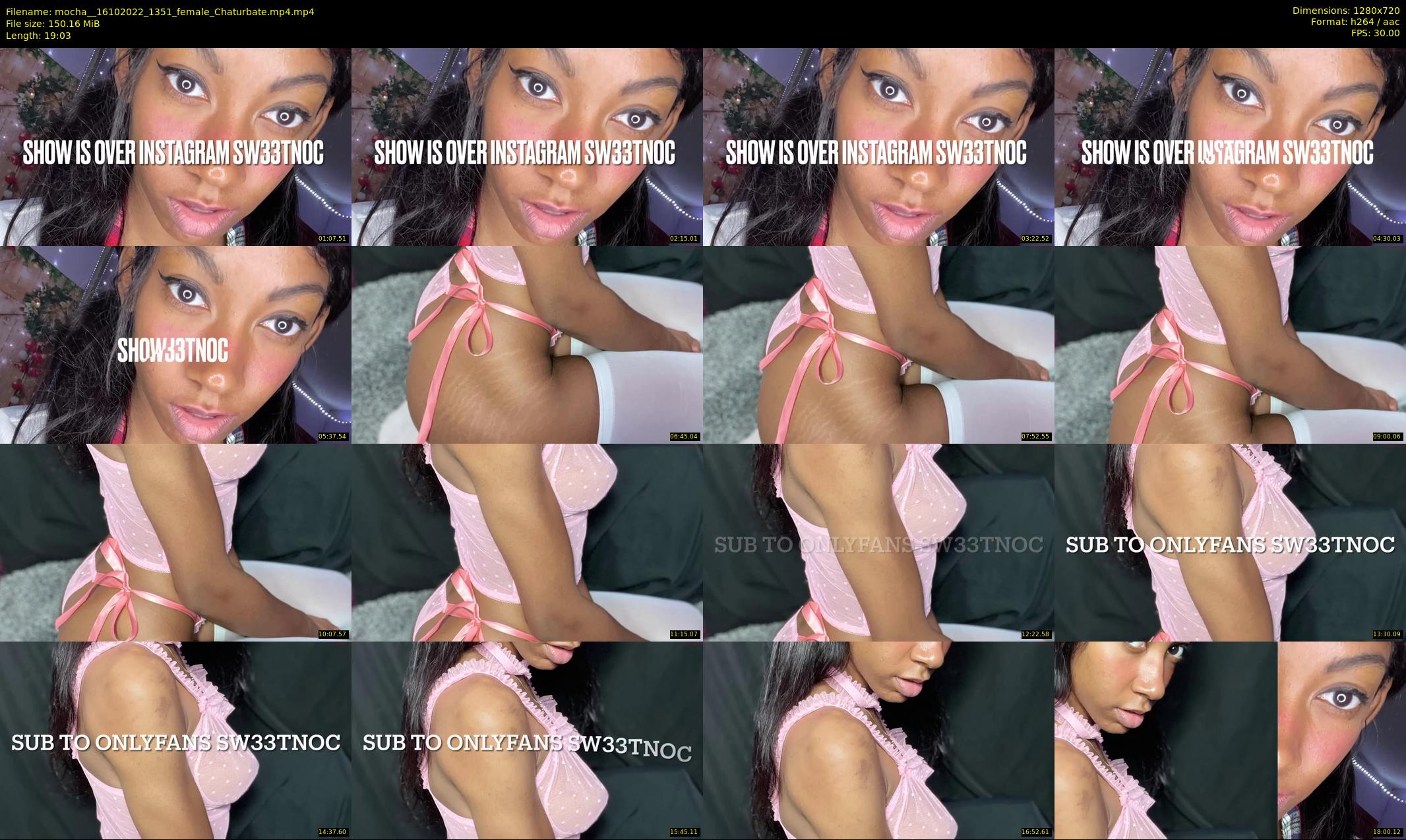 mocha_ — 20 minute Chaturbate female cam show recording, 720p, Oct 16, 2022