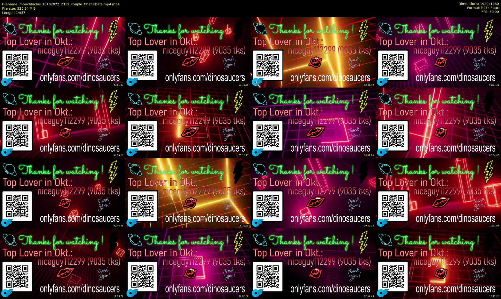 monchhichis — 15 minute Chaturbate couple cam show recording, 1080p, Oct 16, 2022