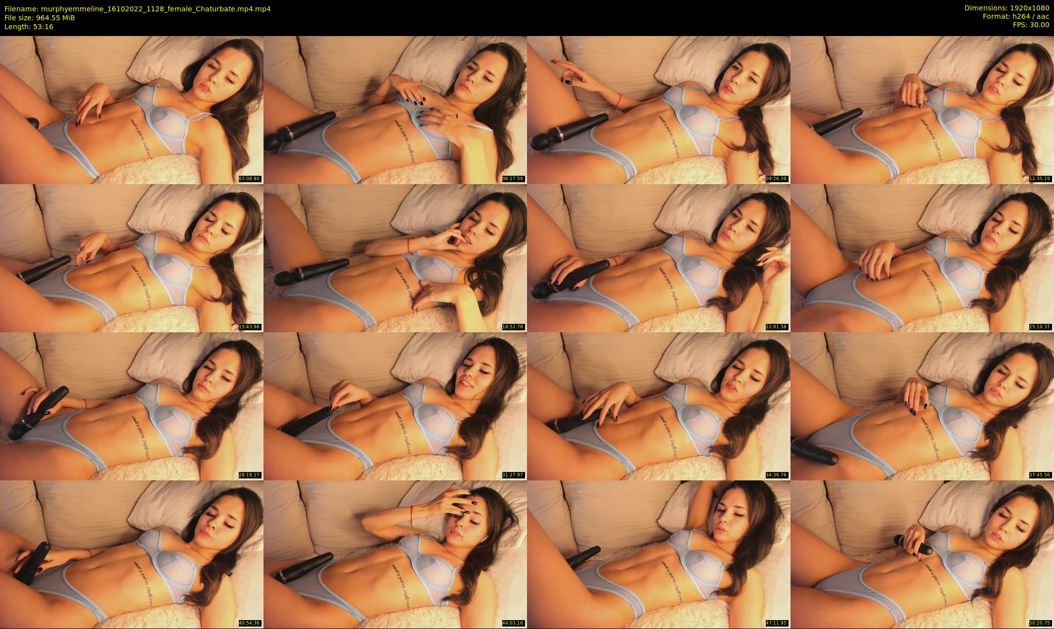 murphyemmeline — 54 minute Chaturbate female cam show recording, 1080p, Oct 16, 2022
