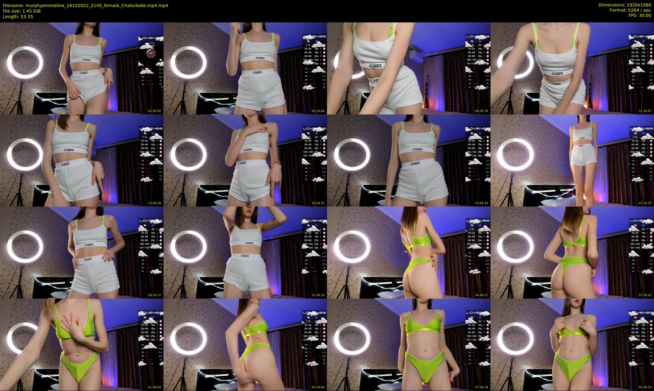 murphyemmeline — 54 minute Chaturbate female cam show recording, 1080p, Oct 16, 2022