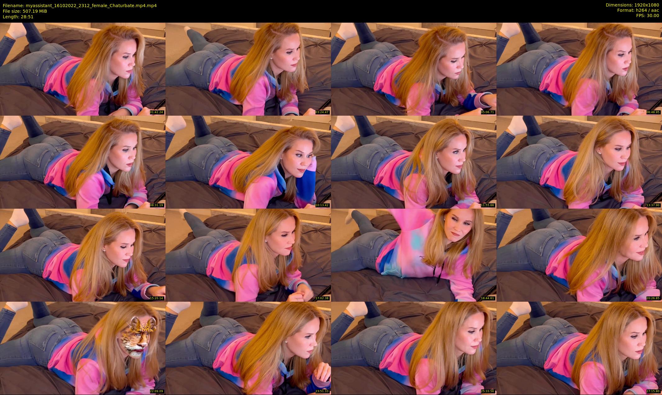 myassistant — 29 minute Chaturbate female cam show recording, 1080p, Oct 16, 2022