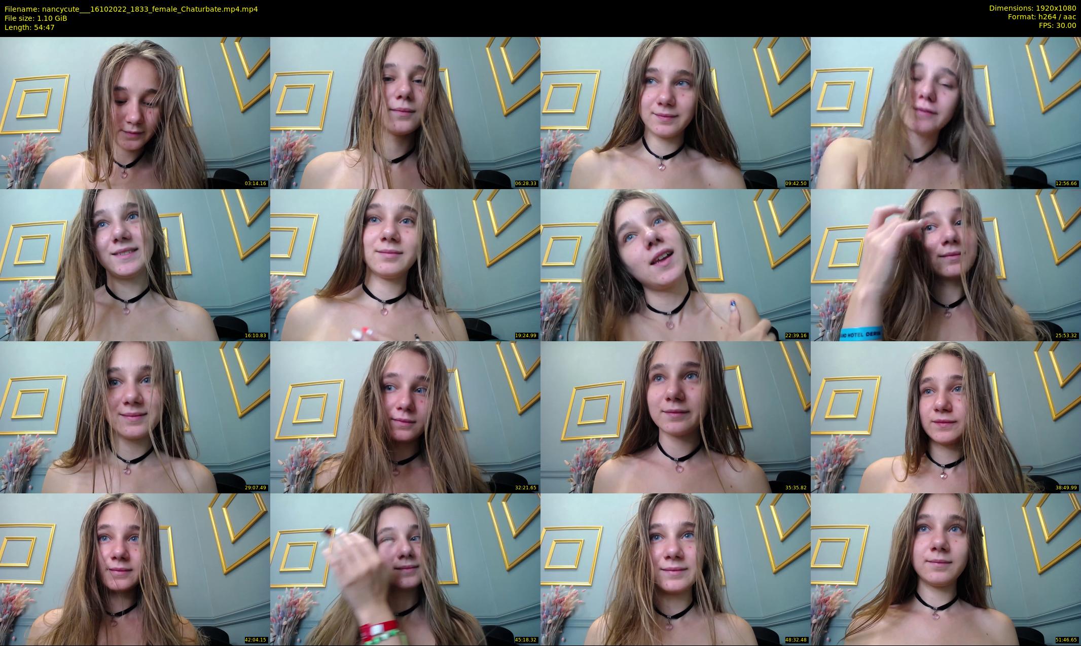 nancycute__ — 55 minute Chaturbate female cam show recording, 1080p, Oct 16, 2022