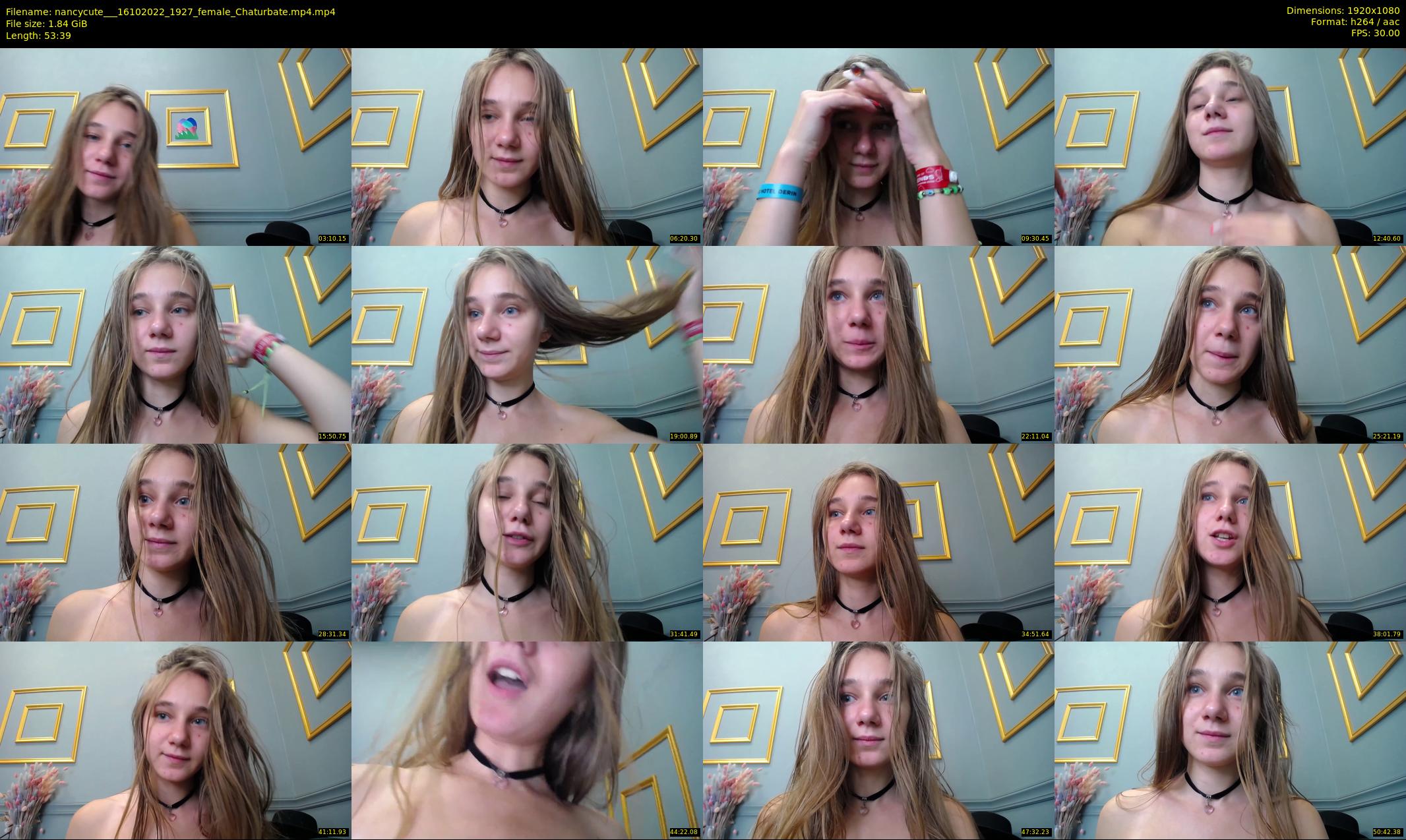 nancycute__ — 54 minute Chaturbate female cam show recording, 1080p, Oct 16, 2022