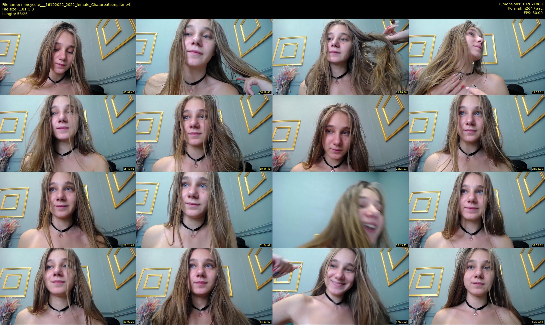 nancycute__ — 54 minute Chaturbate female cam show recording, 1080p, Oct 16, 2022