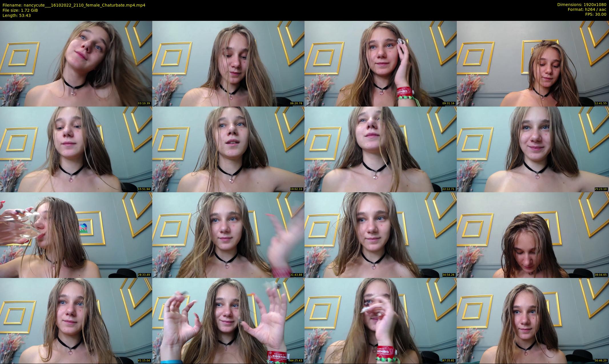 nancycute__ — 54 minute Chaturbate female cam show recording, 1080p, Oct 16, 2022