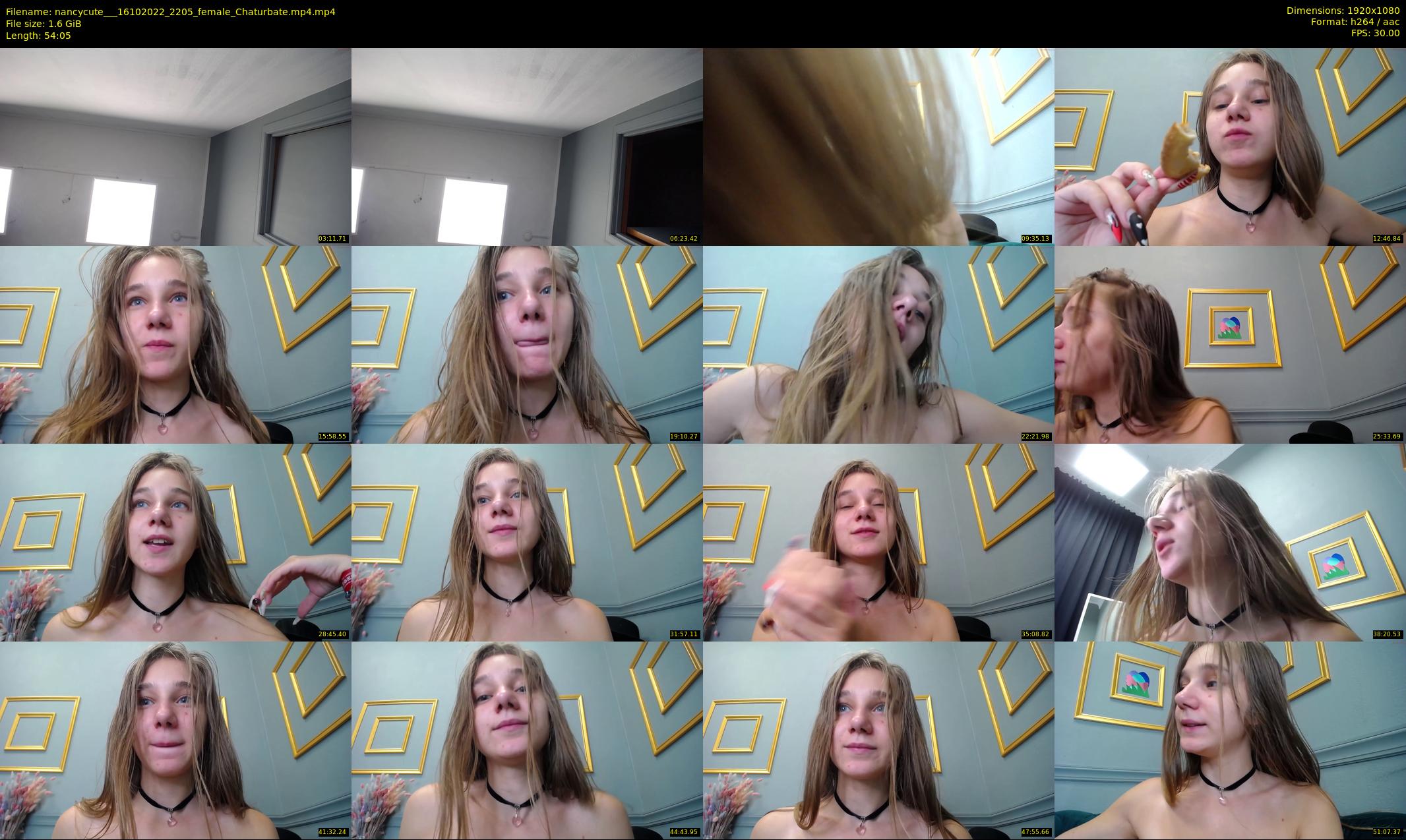 nancycute__ — 55 minute Chaturbate female cam show recording, 1080p, Oct 16, 2022