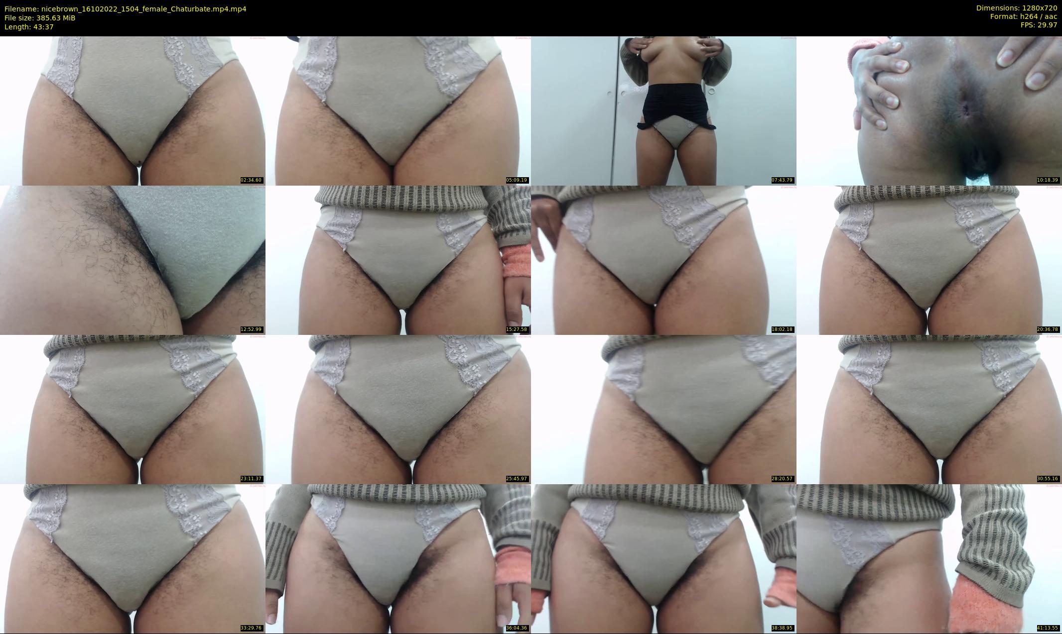 nicebrown — 44 minute Chaturbate female cam show recording, 720p, Oct 16, 2022