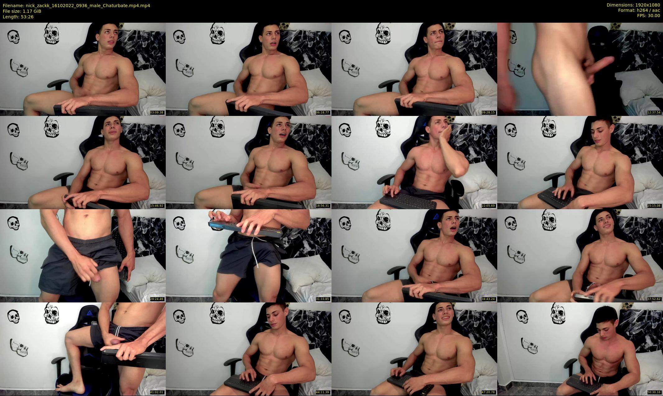 nick_zackk — 54 minute Chaturbate male cam show recording, 1080p, Oct 16, 2022