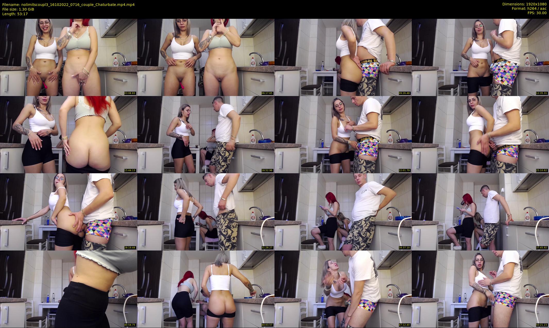 nolimitscoupl3 — 54 minute Chaturbate couple cam show recording, 1080p, Oct 16, 2022