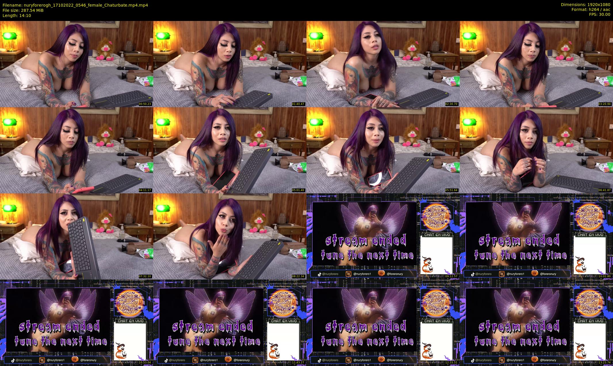nuryforerogh — 15 minute Chaturbate female cam show recording, 1080p, Oct 17, 2022