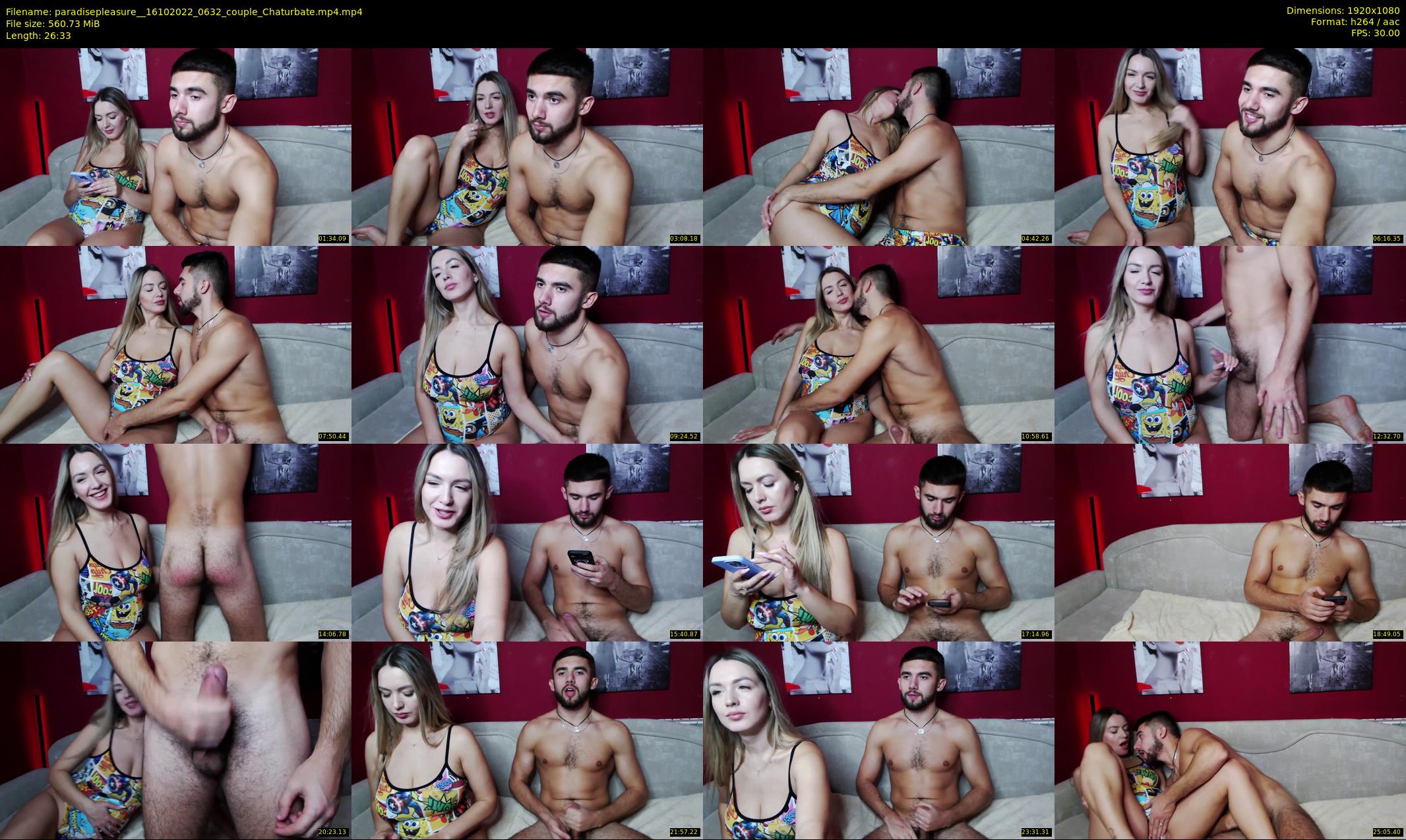 paradisepleasure_ — 27 minute Chaturbate couple cam show recording, 1080p, Oct 16, 2022