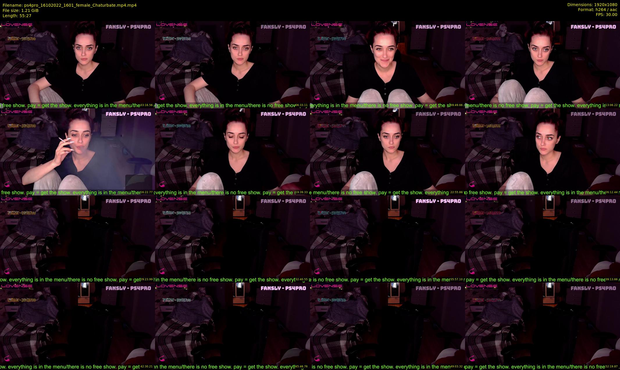 ps4pro — 56 minute Chaturbate female cam show recording, 1080p, Oct 16, 2022