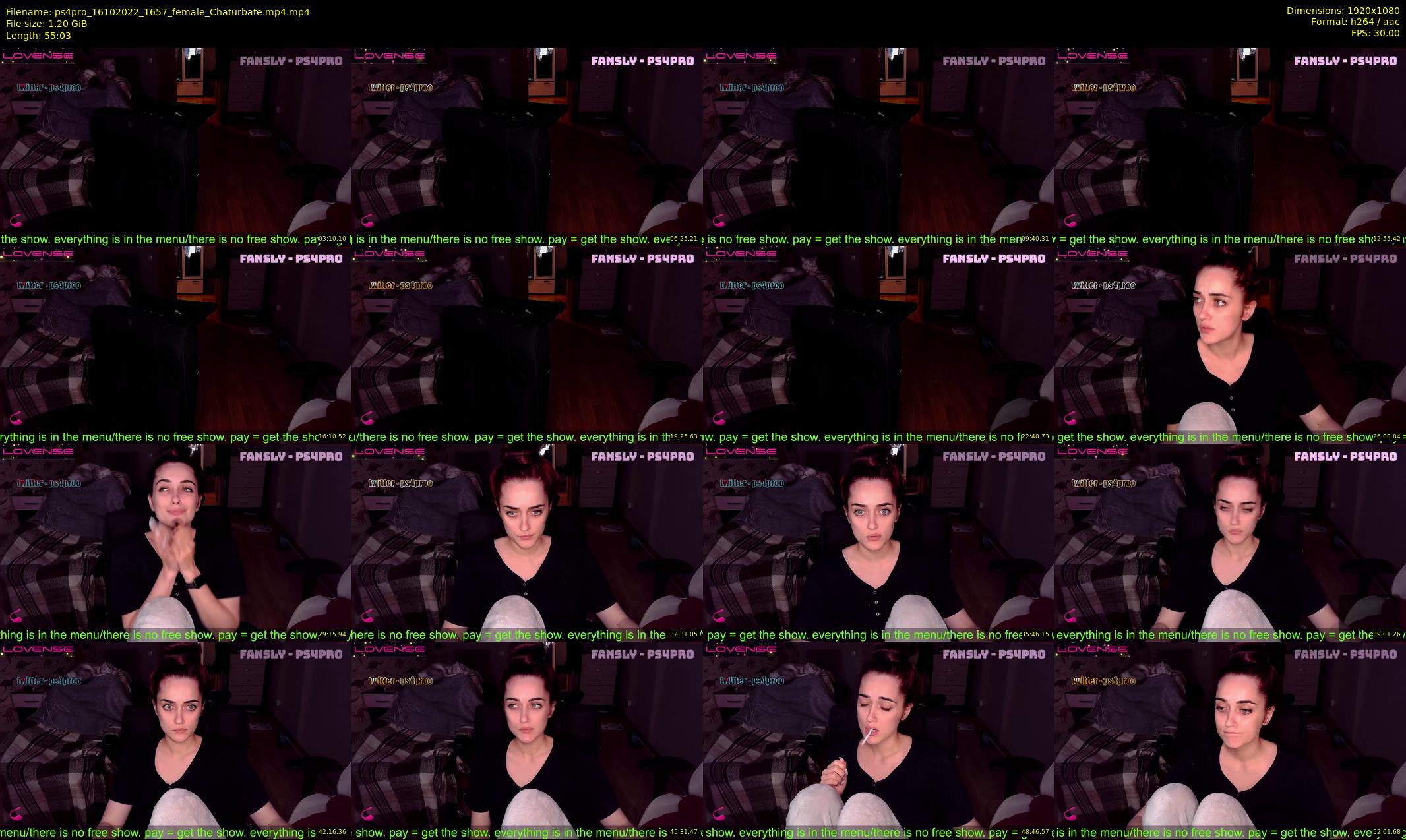 ps4pro — 56 minute Chaturbate female cam show recording, 1080p, Oct 16, 2022