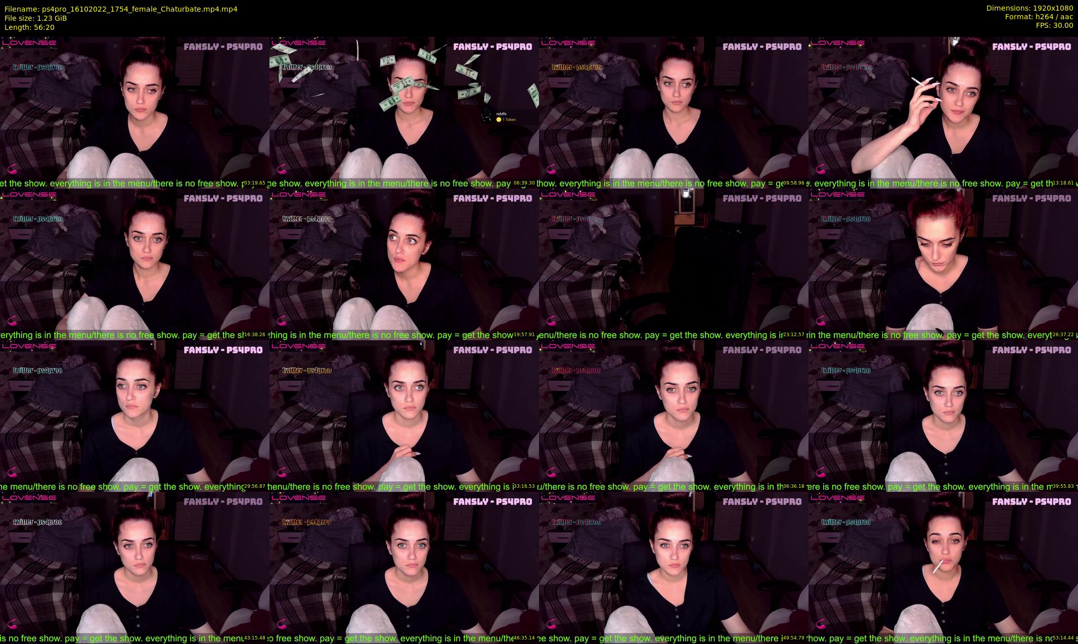 ps4pro — 57 minute Chaturbate female cam show recording, 1080p, Oct 16, 2022