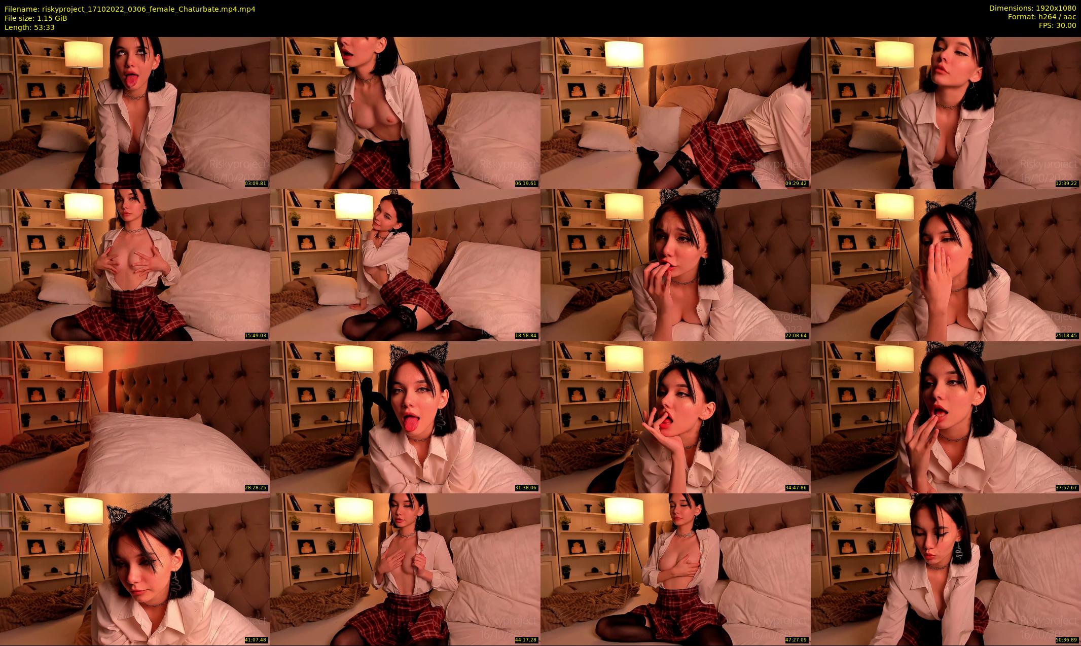 riskyproject — 54 minute Chaturbate couple cam show recording, 1080p, Oct 17, 2022