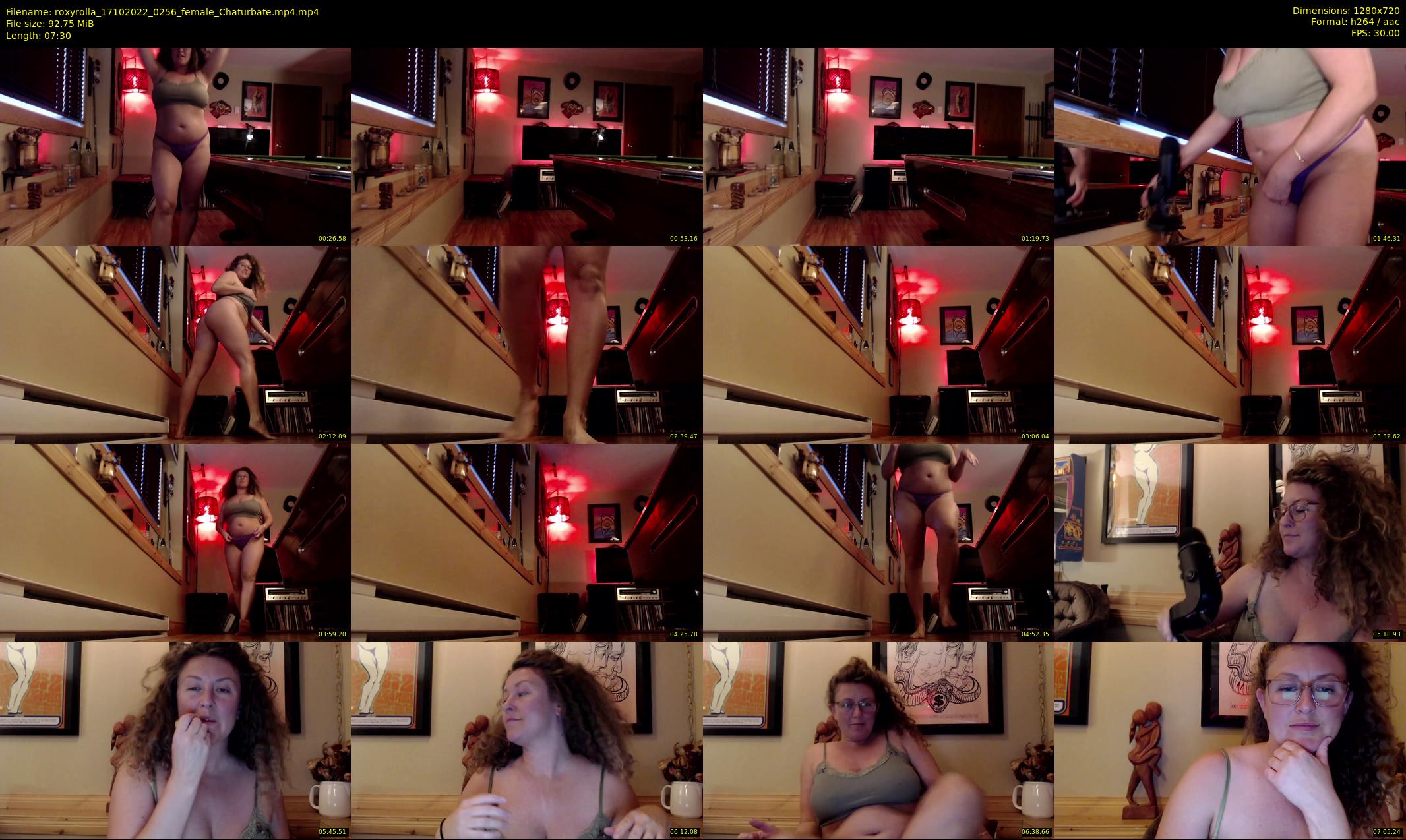 roxyrolla — 8 minute Chaturbate female cam show recording, 720p, Oct 17, 2022