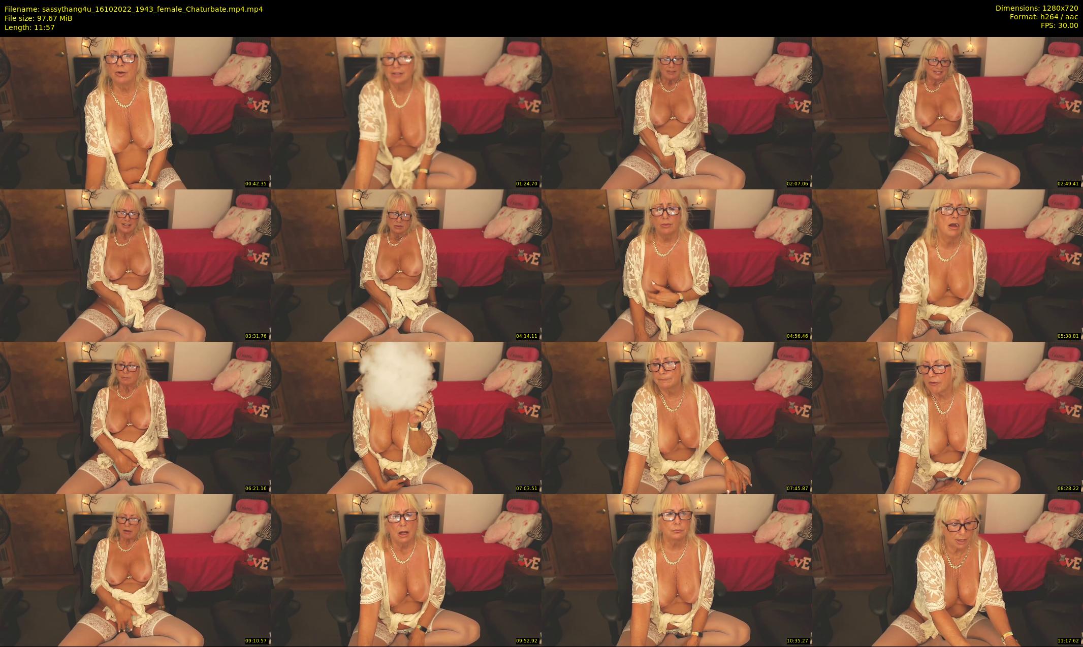 sassythang4u — 12 minute Chaturbate female cam show recording, 720p, Oct 16, 2022