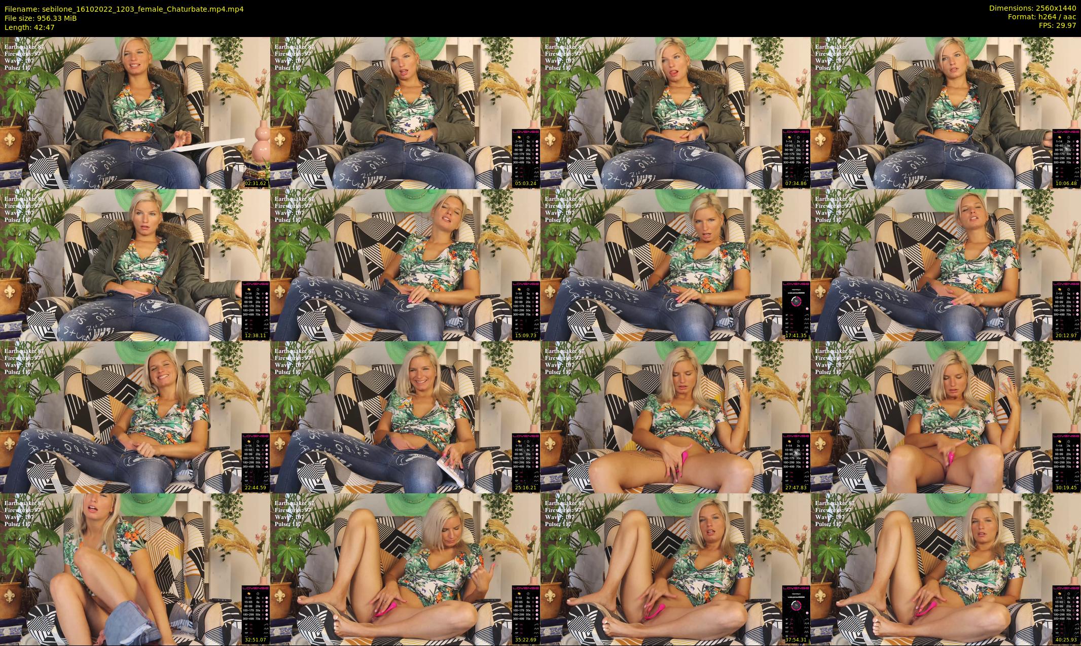sebilone — 43 minute Chaturbate couple cam show recording, 1080p, Oct 16, 2022