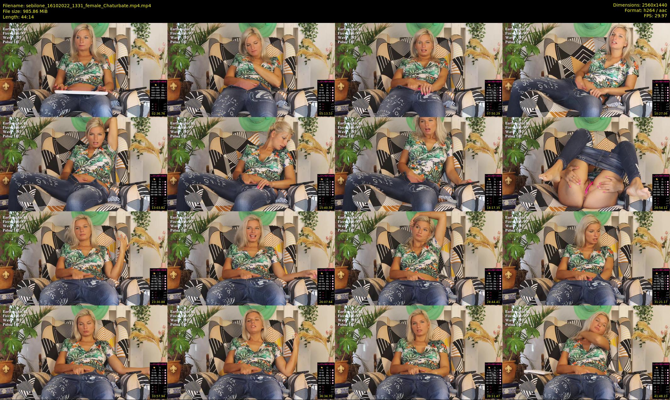 sebilone — 45 minute Chaturbate couple cam show recording, 1080p, Oct 16, 2022