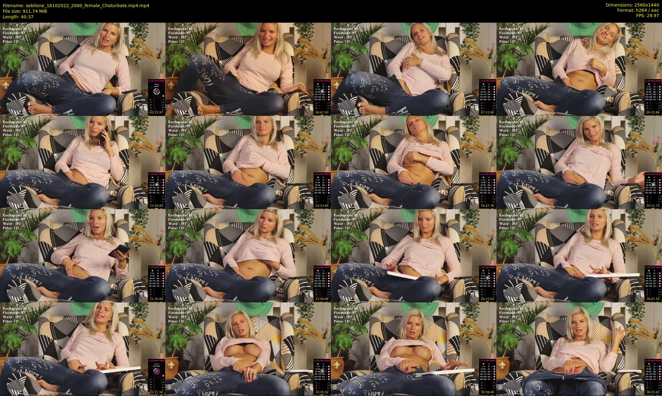 sebilone — 41 minute Chaturbate couple cam show recording, 1080p, Oct 16, 2022