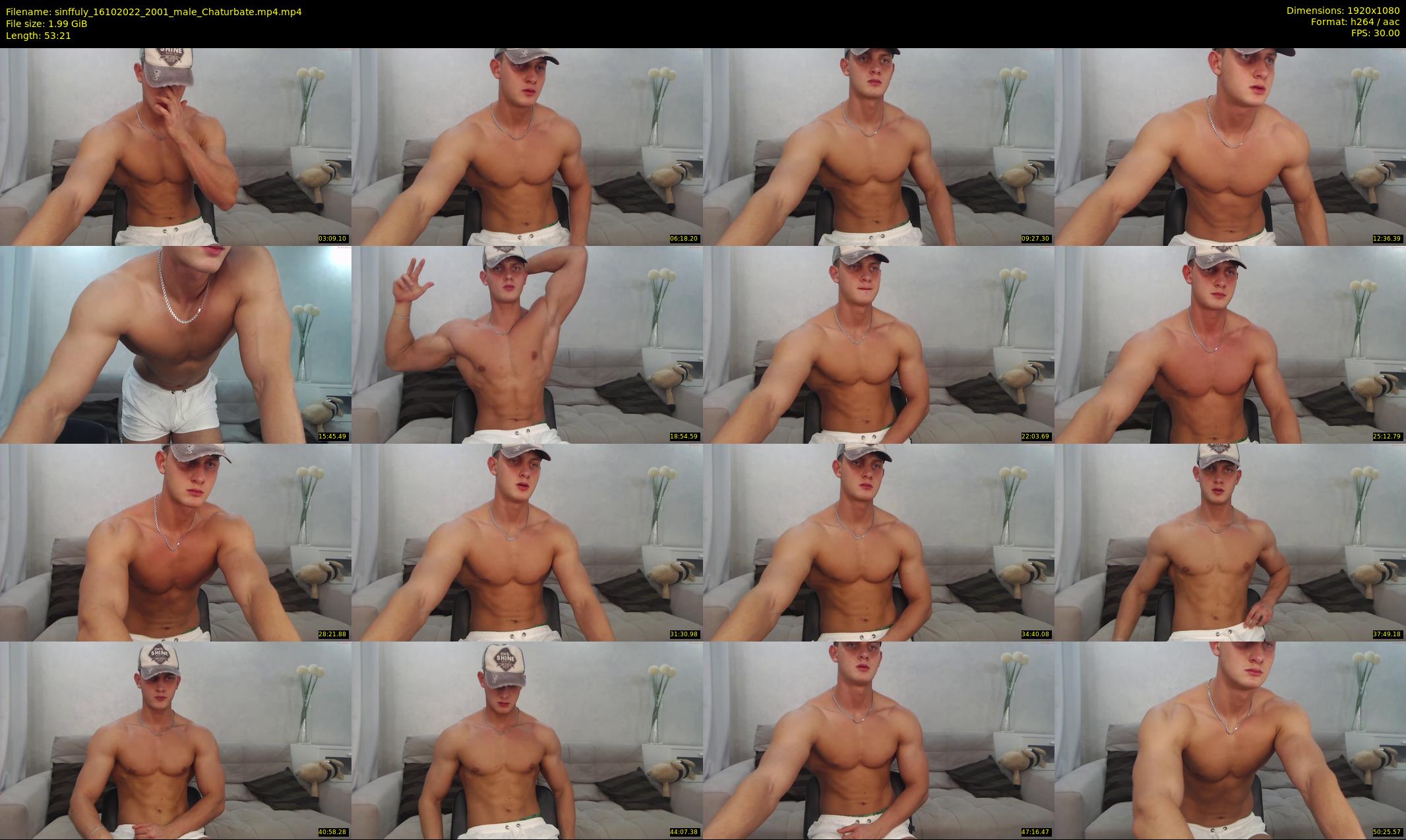 sinffuly — 54 minute Chaturbate male cam show recording, 1080p, Oct 16, 2022