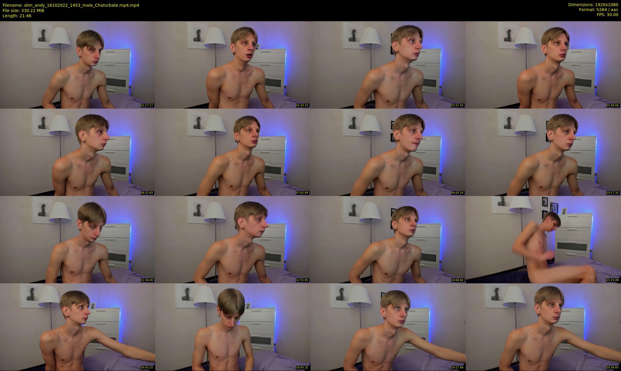 slim_andy — 22 minute Chaturbate male cam show recording, 1080p, Oct 16, 2022