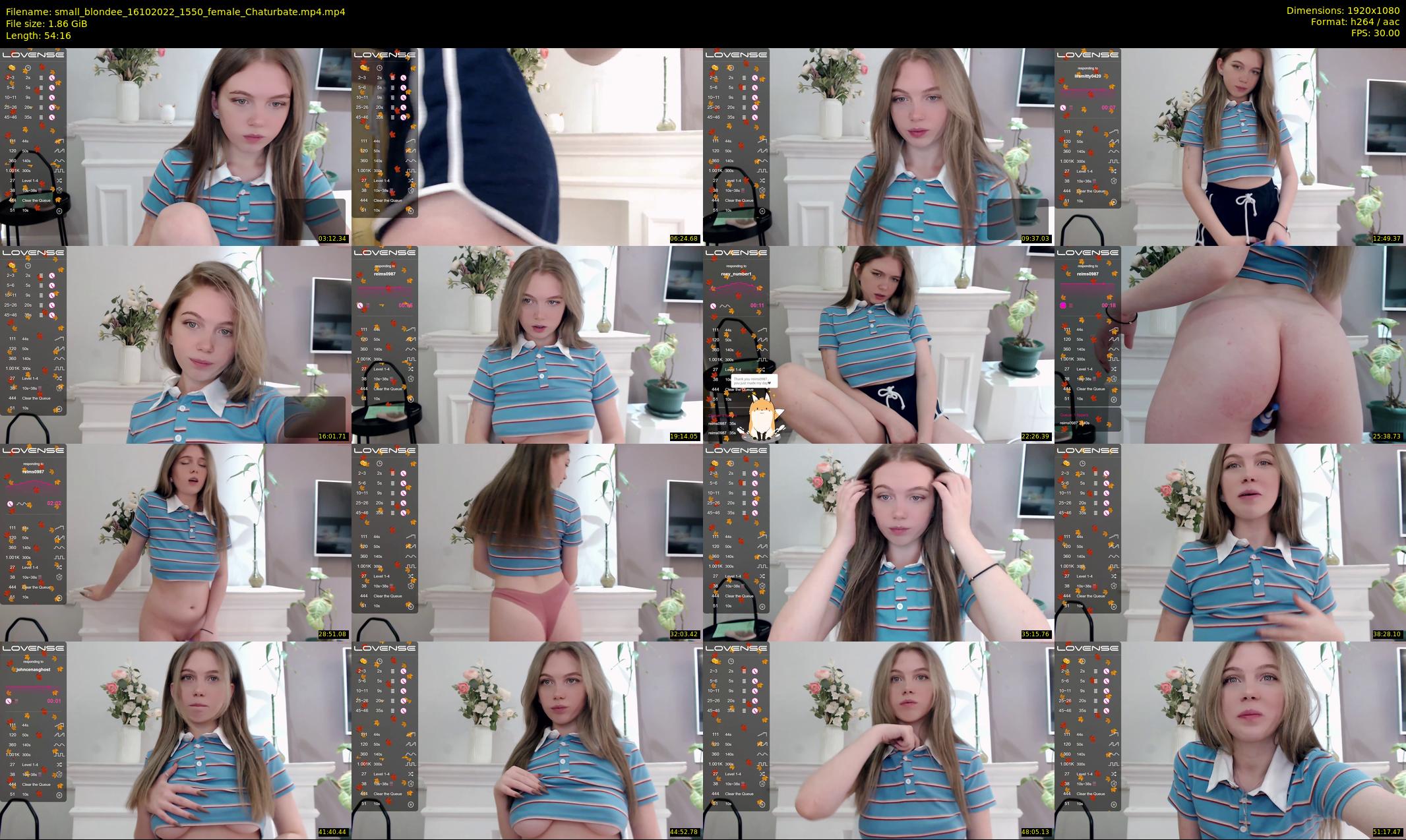 small_blondee — 55 minute Chaturbate female cam show recording, 1080p, Oct 16, 2022