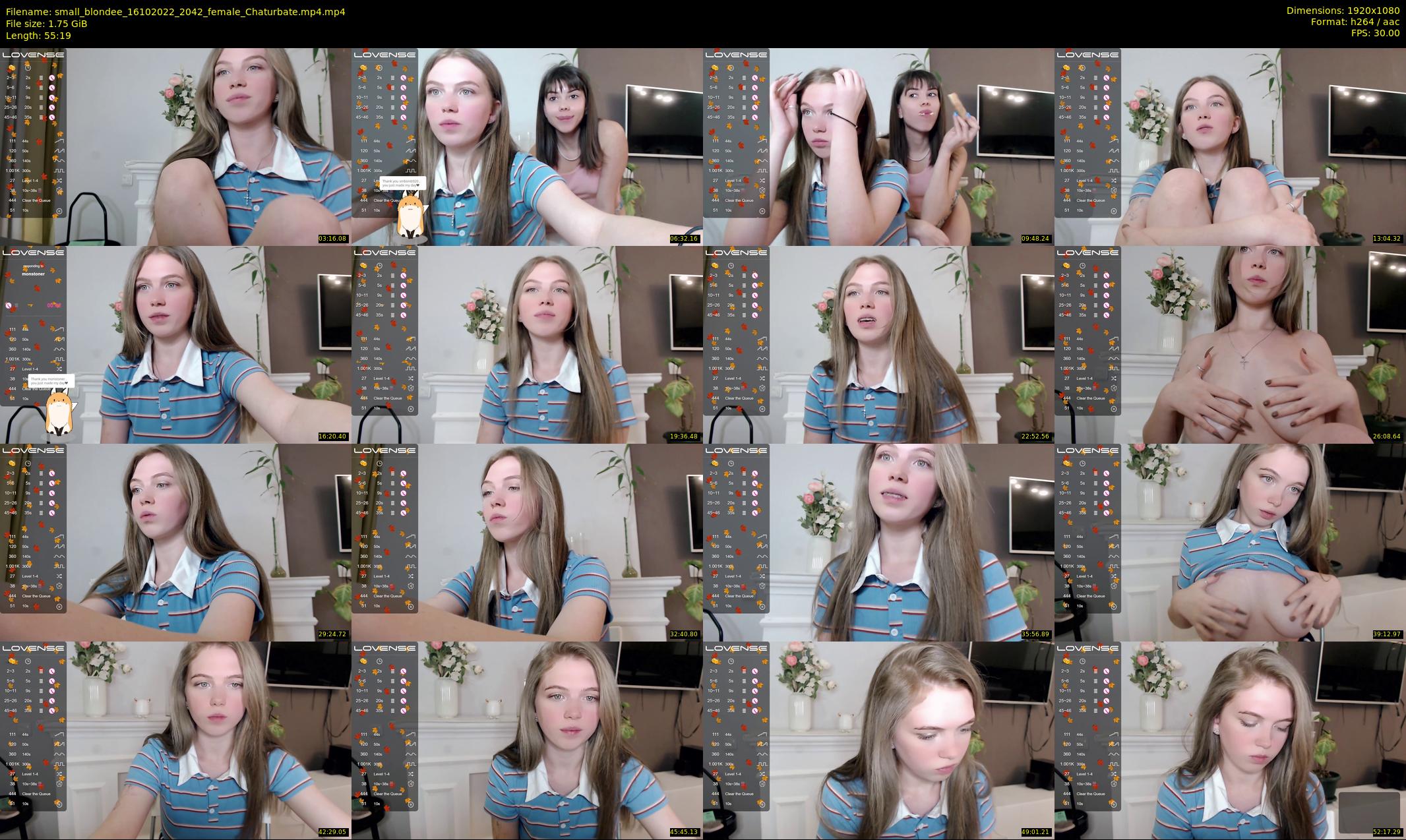 small_blondee — 56 minute Chaturbate female cam show recording, 1080p, Oct 16, 2022