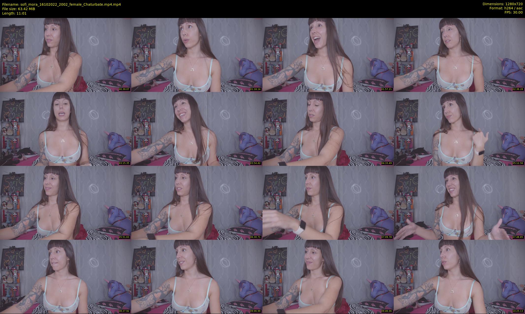 sofi_mora — 12 minute Chaturbate female cam show recording, 720p, Oct 16, 2022