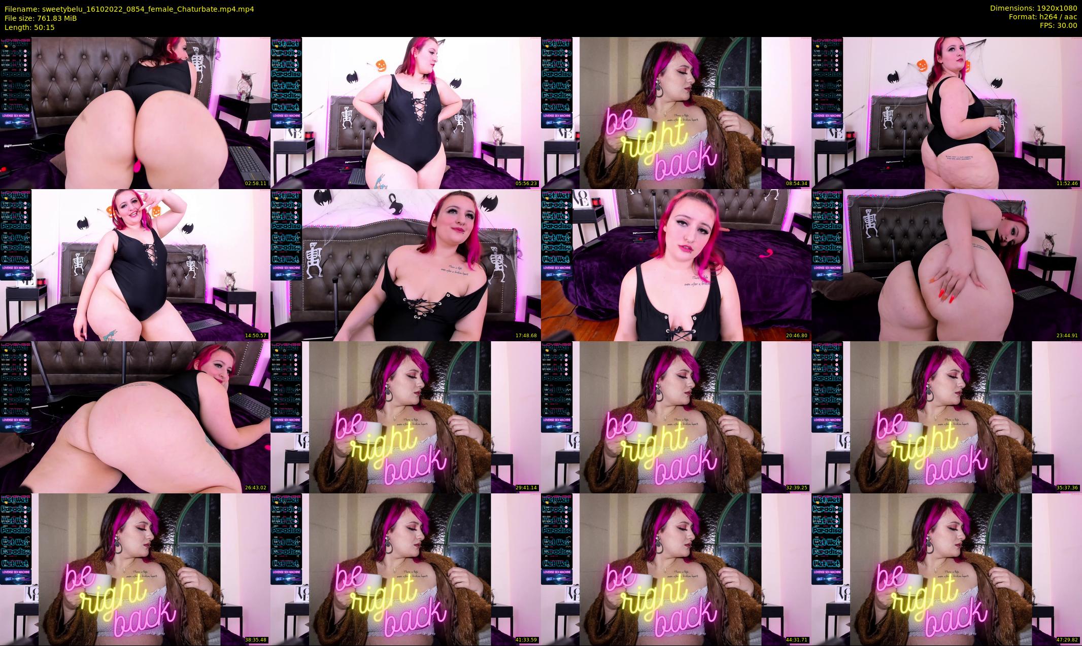 sweetybelu — 51 minute Chaturbate female cam show recording, 1080p, Oct 16, 2022
