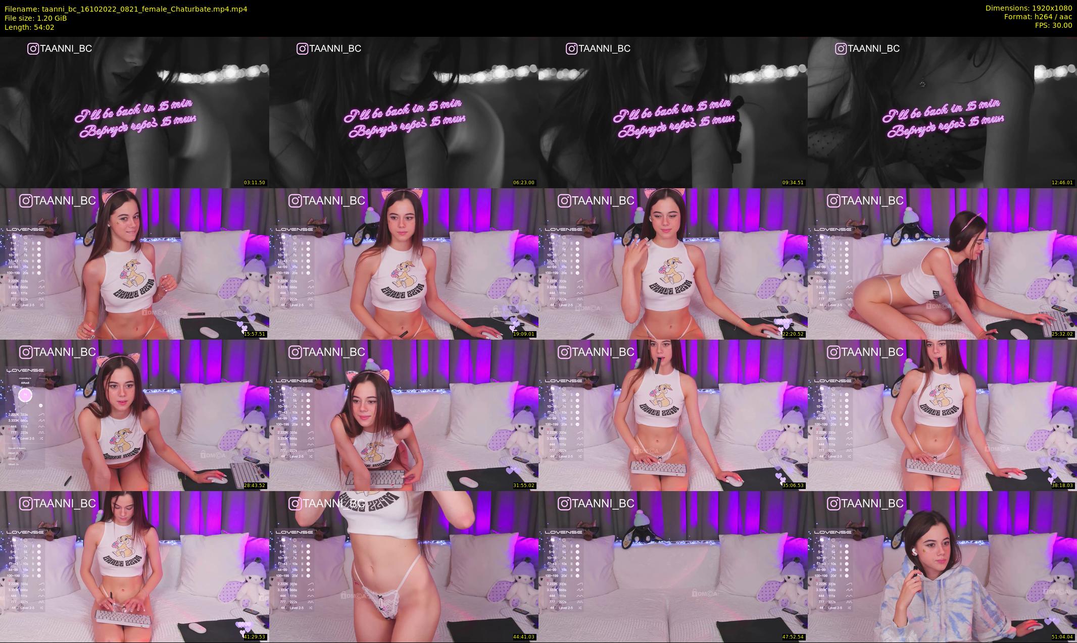 taanni_bc — 55 minute Chaturbate female cam show recording, 1080p, Oct 16, 2022