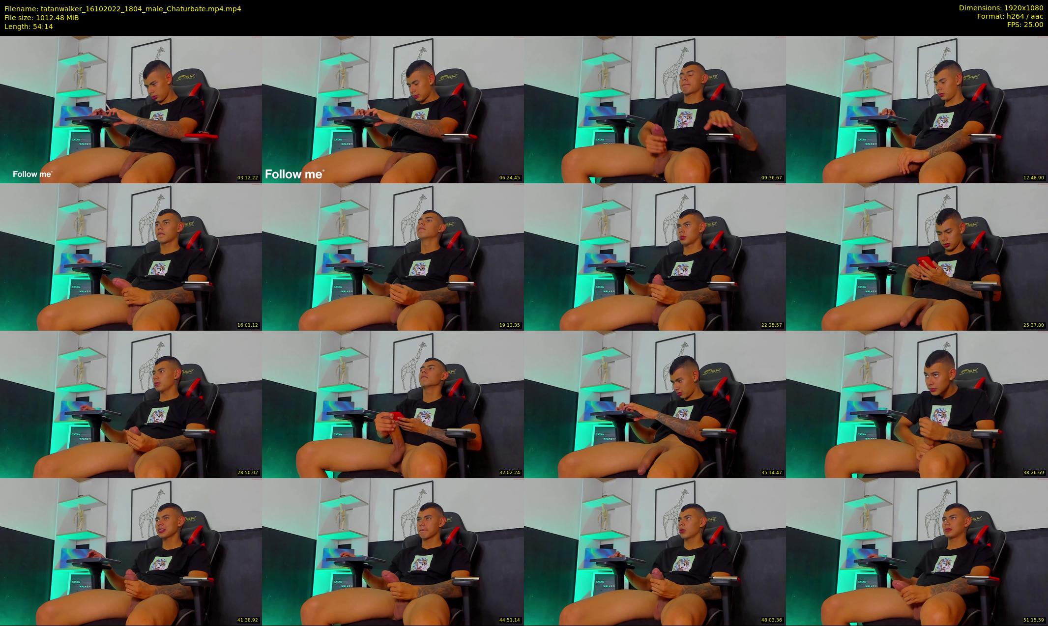tatanwalker — 55 minute Chaturbate male cam show recording, 1080p, Oct 16, 2022