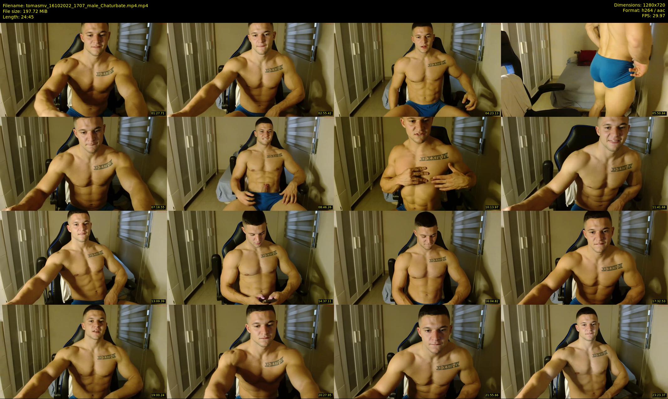 tomasmv — 25 minute Chaturbate male cam show recording, 720p, Oct 16, 2022