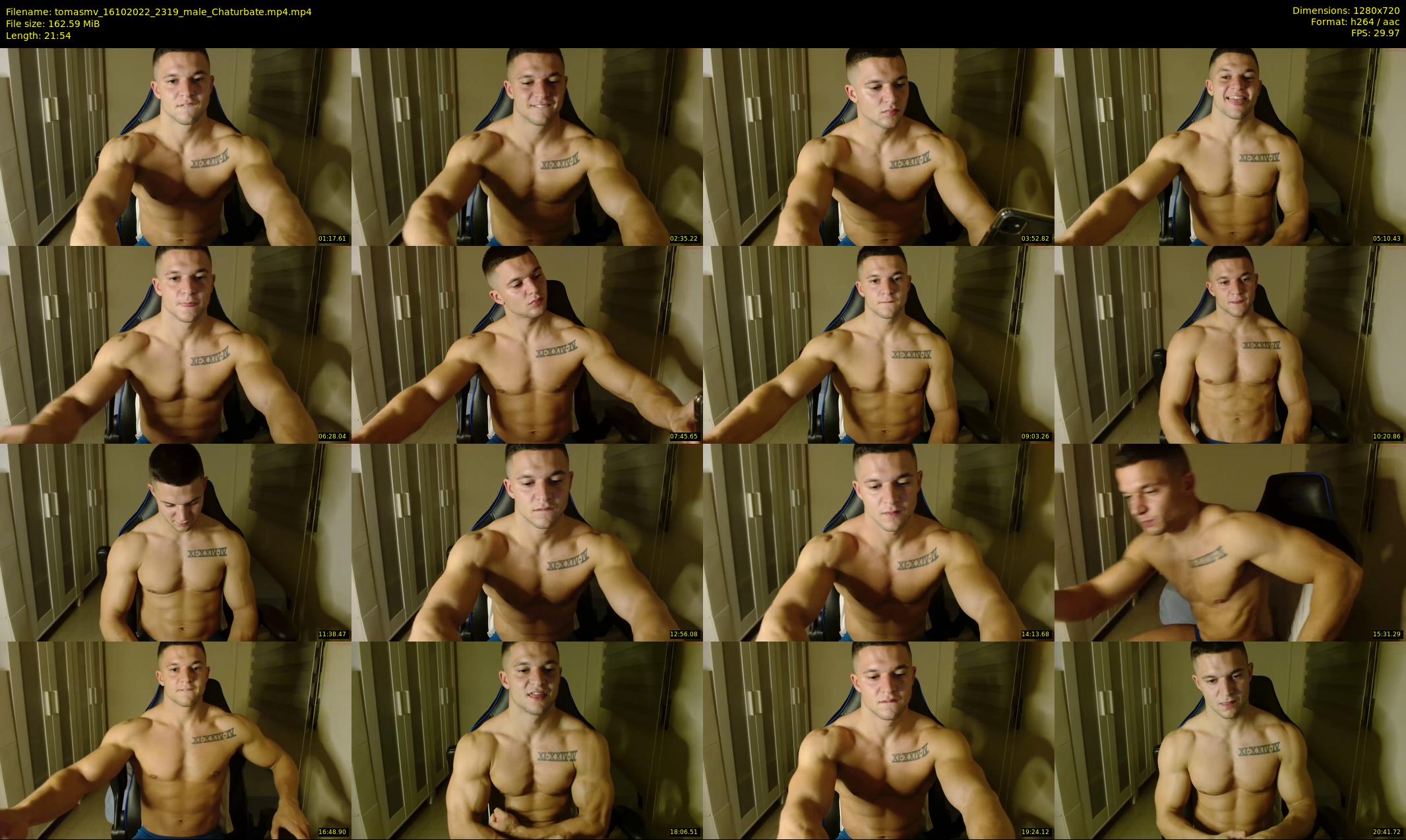 tomasmv — 22 minute Chaturbate male cam show recording, 720p, Oct 16, 2022