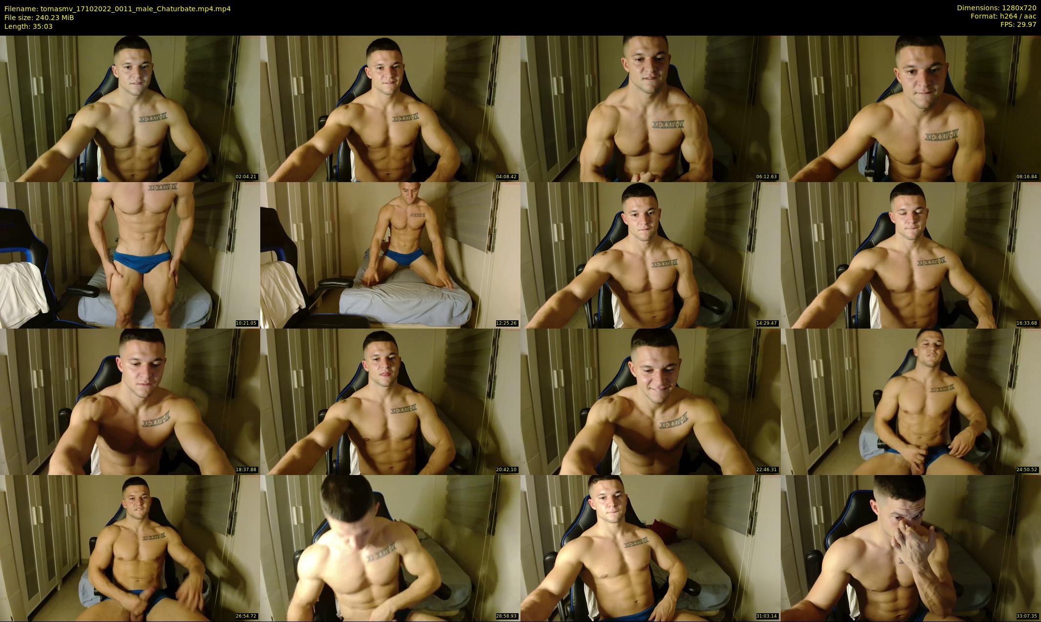 tomasmv — 36 minute Chaturbate male cam show recording, 720p, Oct 17, 2022