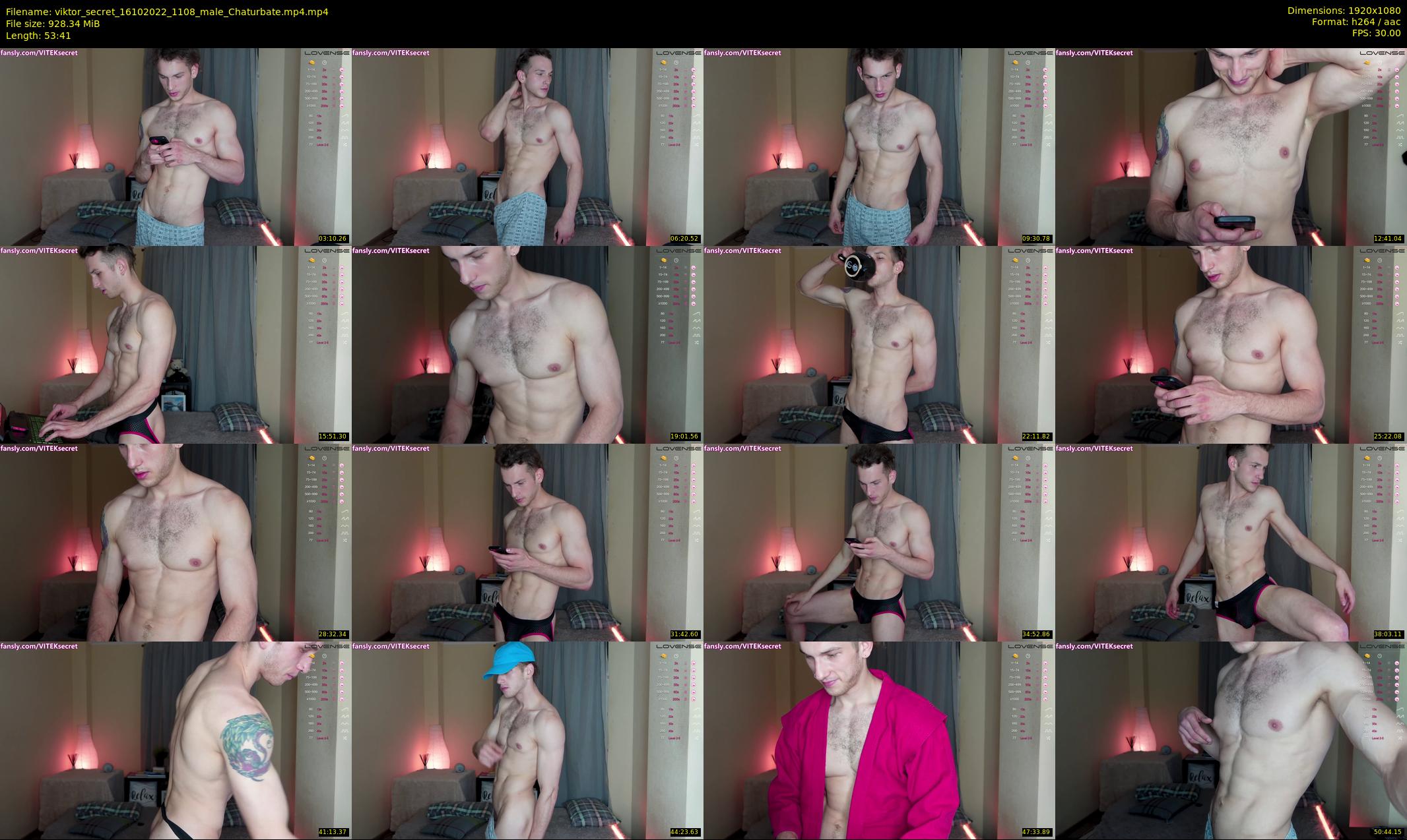 viktor_secret — 54 minute Chaturbate male cam show recording, 1080p, Oct 16, 2022