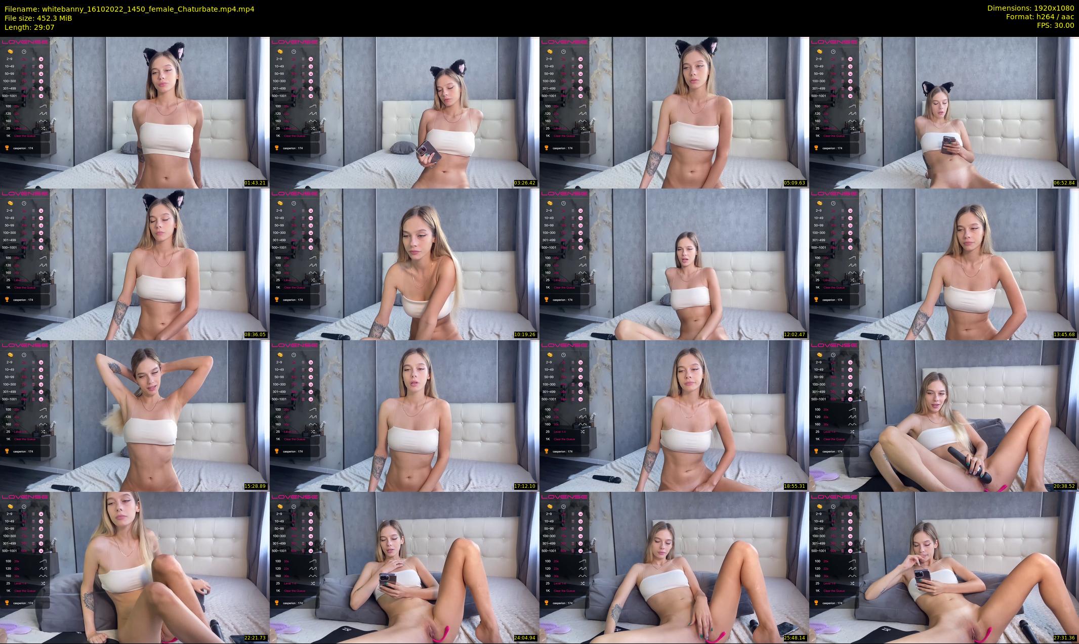 whitebanny — 30 minute Chaturbate couple cam show recording, 1080p, Oct 16, 2022