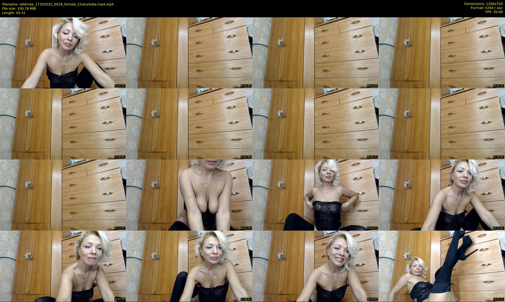 wildroze — 46 minute Chaturbate female cam show recording, 720p, Oct 17, 2022