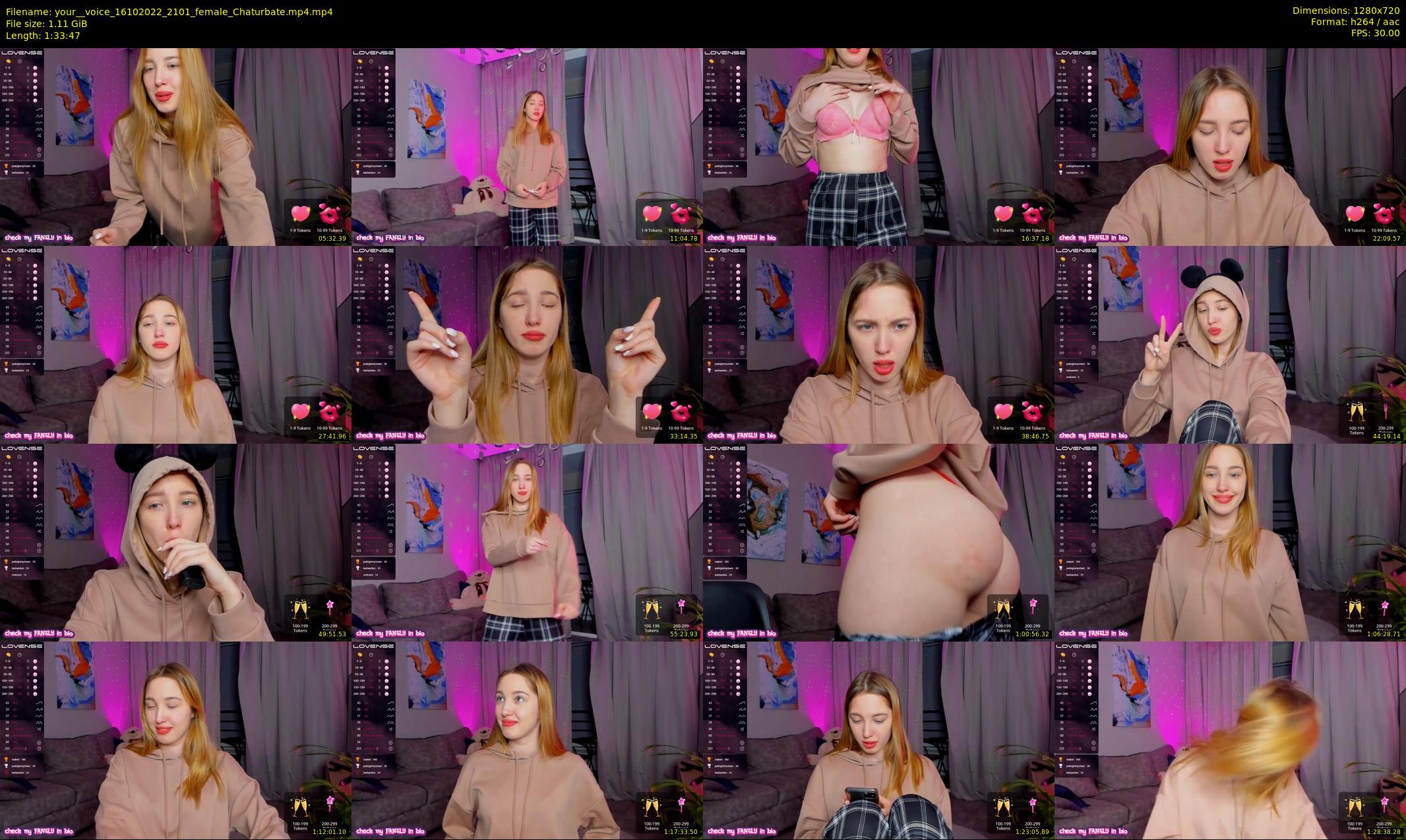 your__voice — 94 minute Chaturbate female cam show recording, 720p, Oct 16, 2022