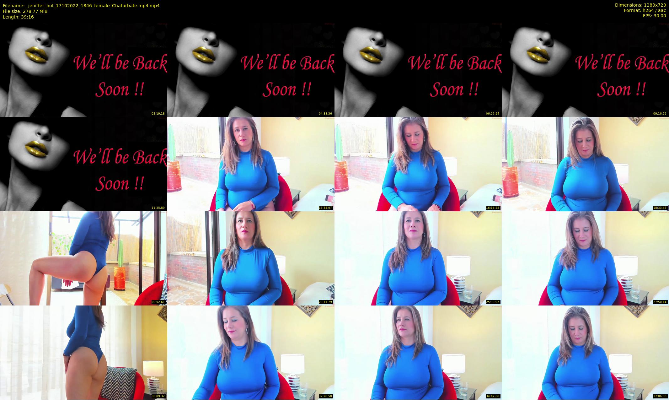 _jeniffer_hot — 40 minute Chaturbate female cam show recording, 720p, Oct 17, 2022