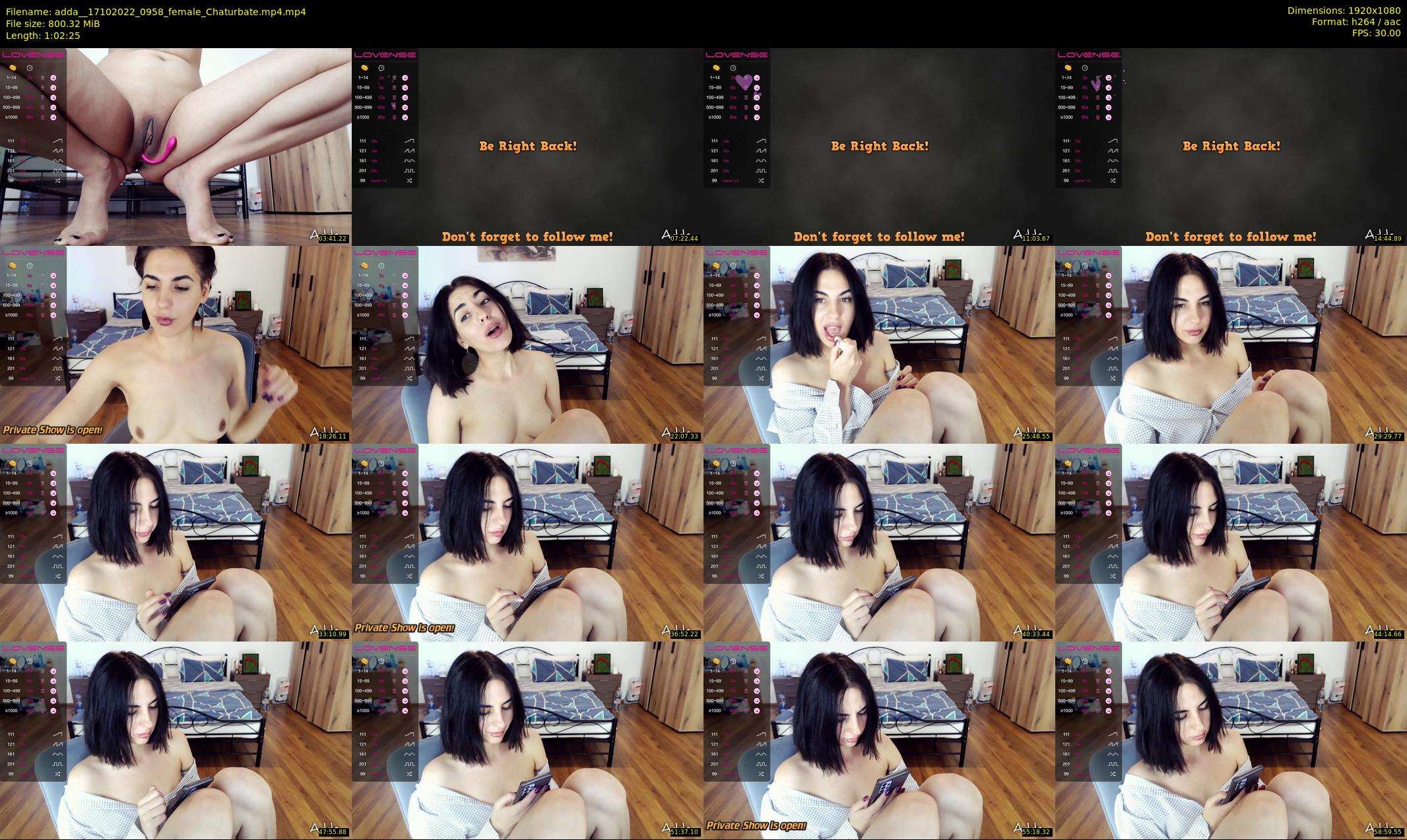 adda_ — 63 minute Chaturbate female cam show recording, 1080p, Oct 17, 2022