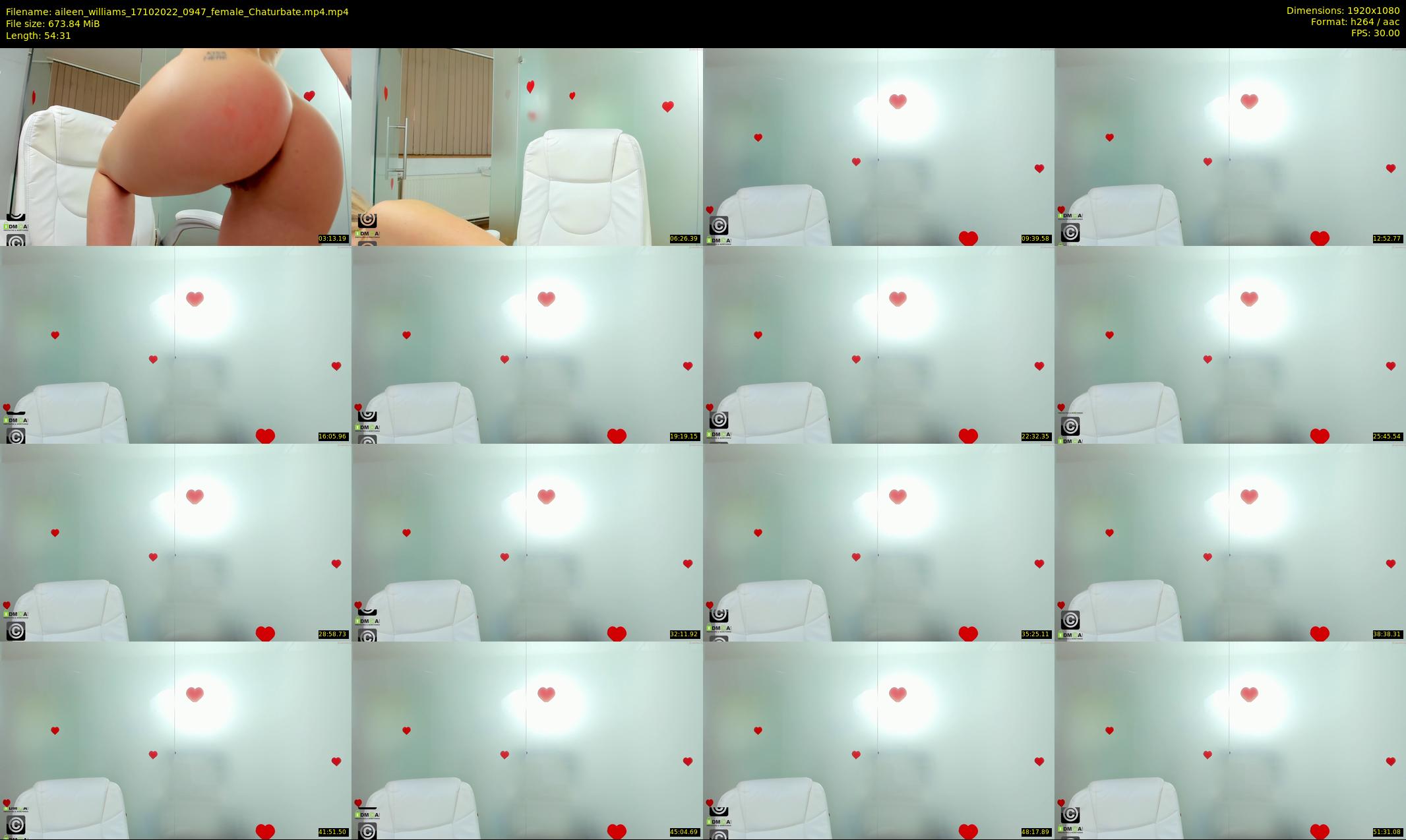 aileen_williams — 55 minute Chaturbate female cam show recording, 1080p, Oct 17, 2022