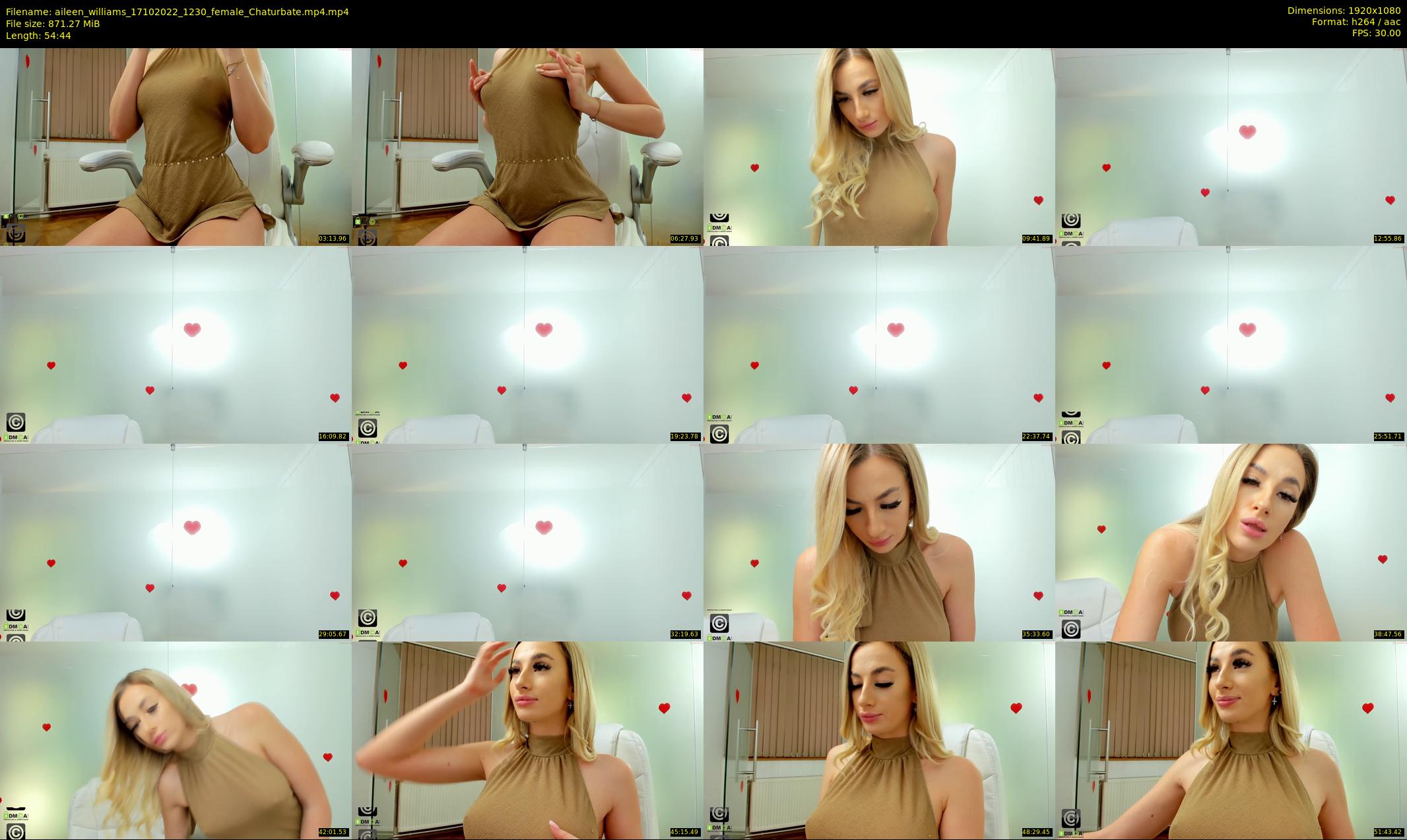 aileen_williams — 55 minute Chaturbate female cam show recording, 1080p, Oct 17, 2022