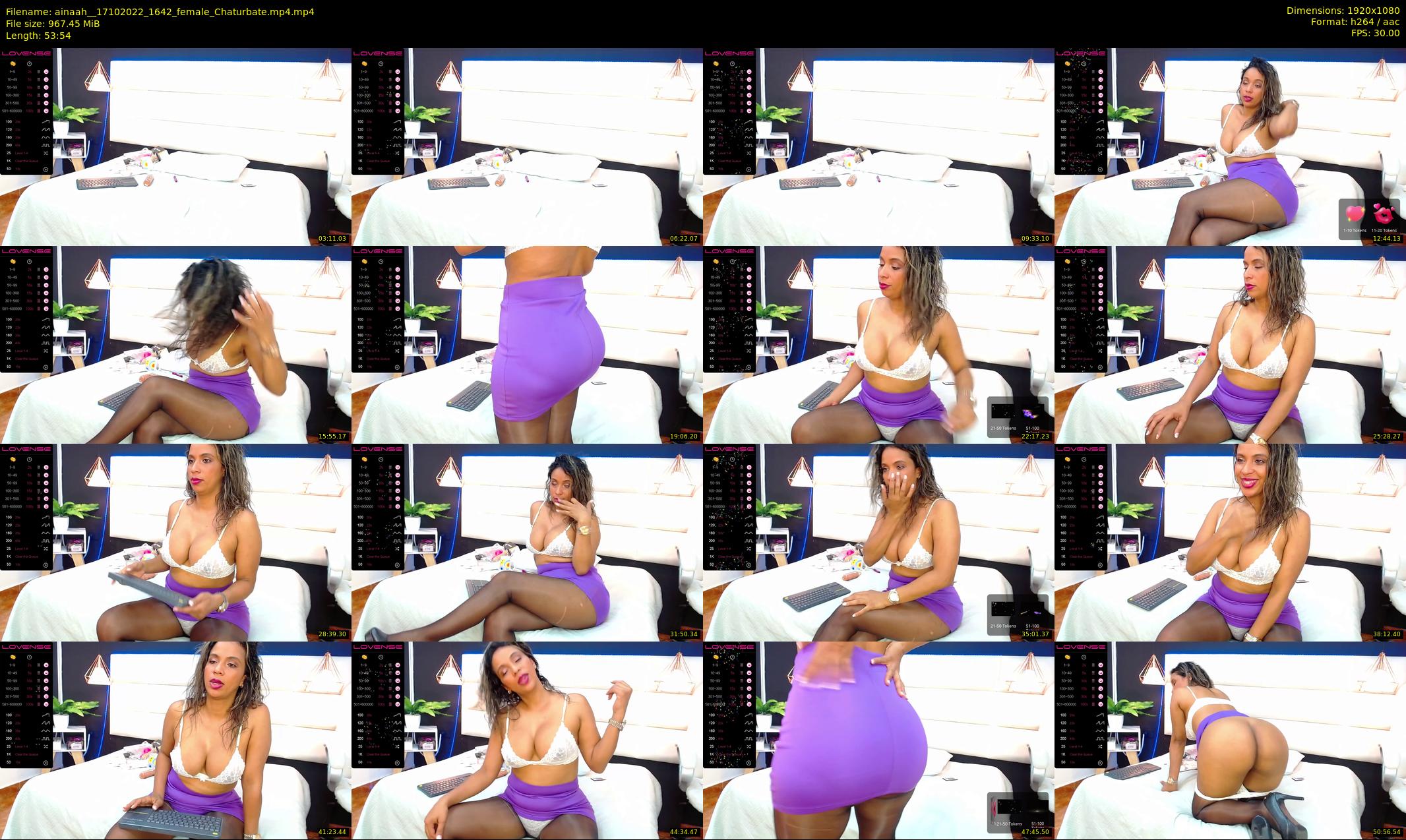 ainaah_ — 54 minute Chaturbate female cam show recording, 1080p, Oct 17, 2022