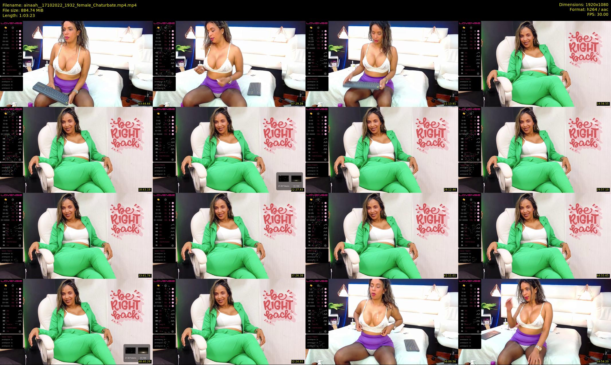 ainaah_ — 64 minute Chaturbate female cam show recording, 1080p, Oct 17, 2022
