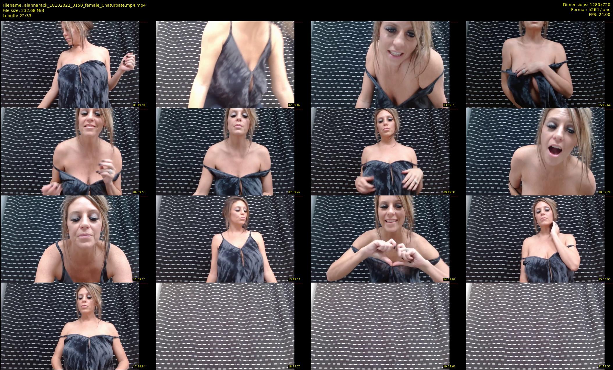 alannarack — 23 minute Chaturbate female cam show recording, 720p, Oct 18, 2022
